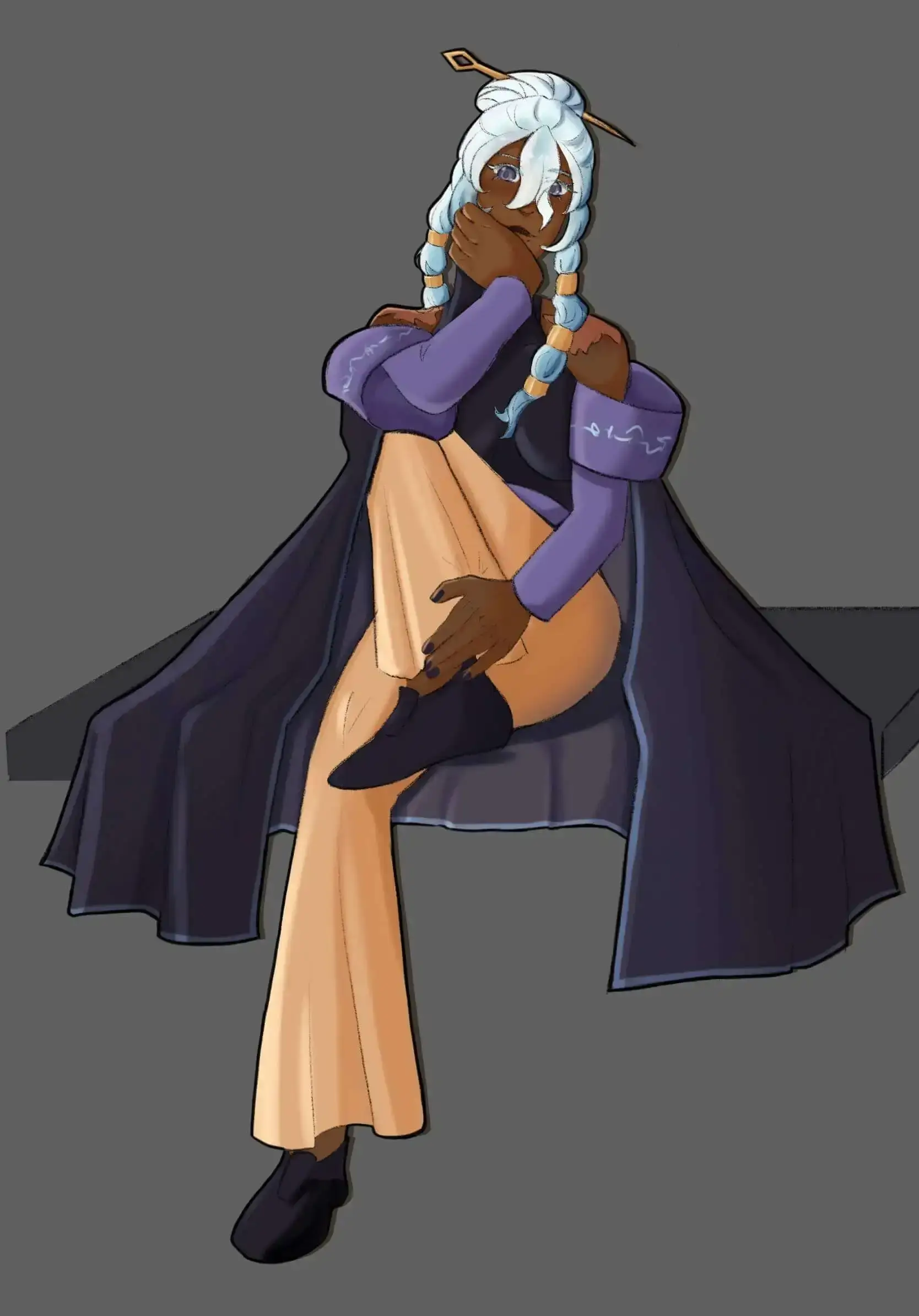 Art of a sitting woman