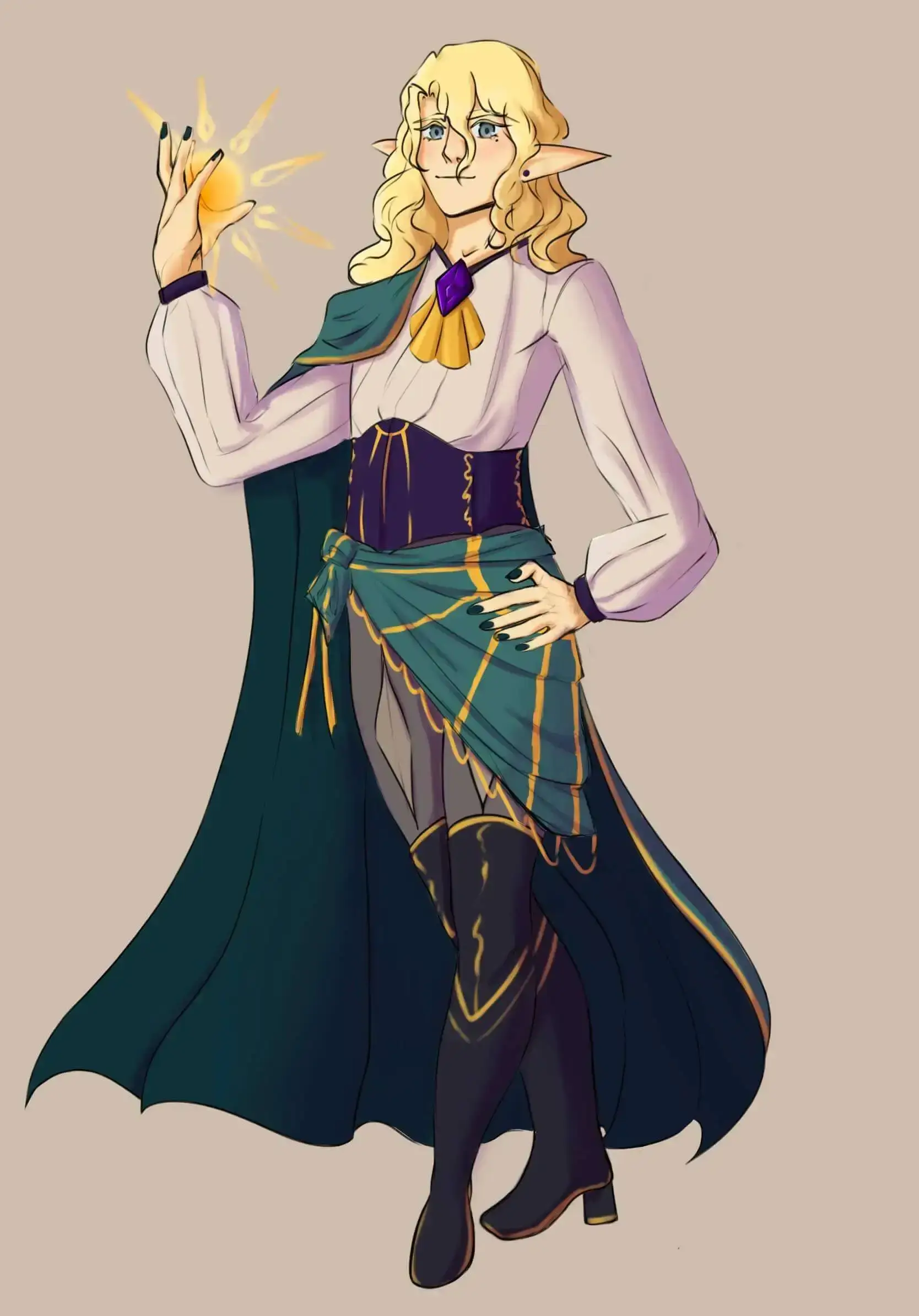 Art of a posing character