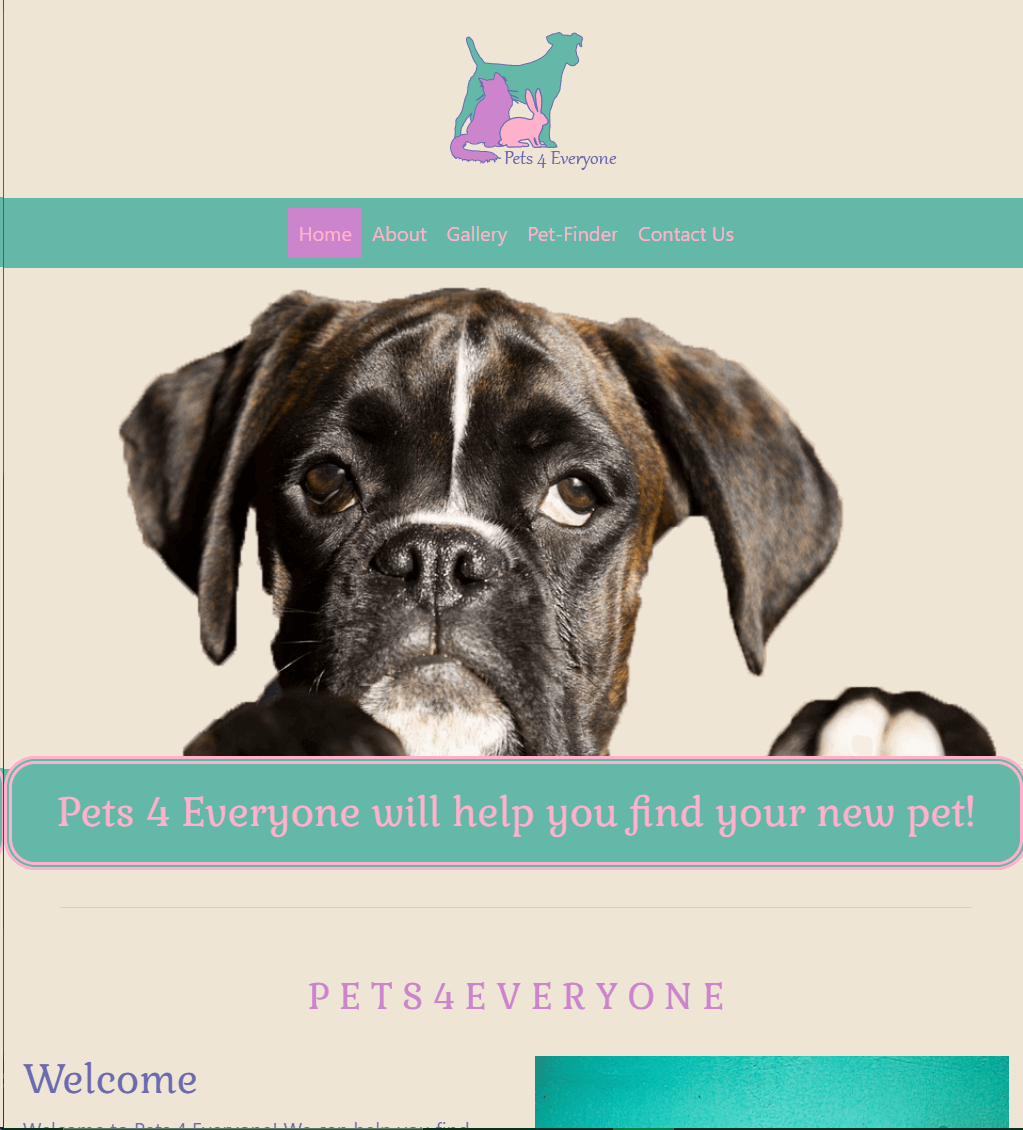 Pets4Everyone Website